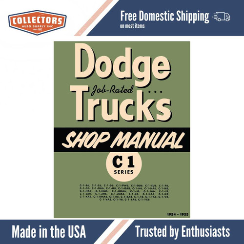 Service Manual for 1954-1955 Dodge Truck C-1
