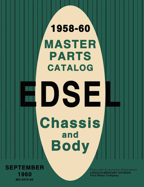 Parts Catalog for 1958-1960 Edsel