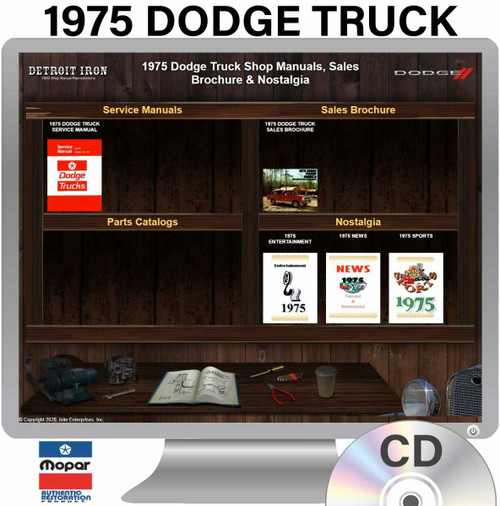 Digital Shop Manual and Resources for 1975 Dodge Truck