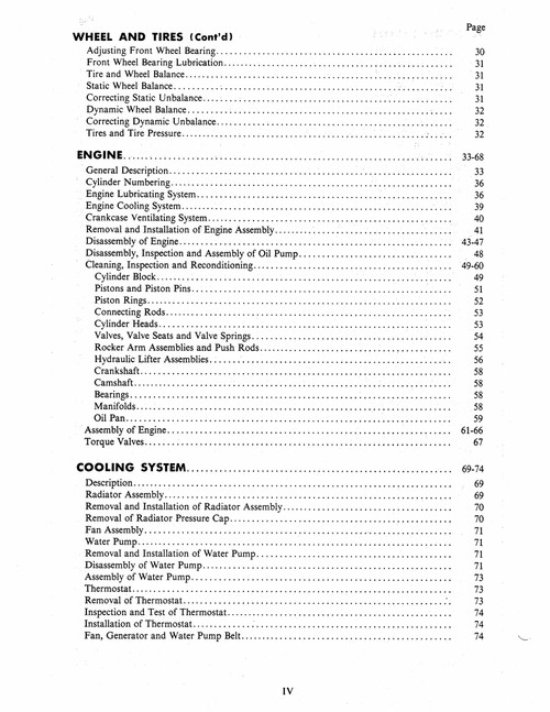 Service Manual for 1952 Lincoln Chassis