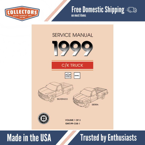 Service Manual for 1999 Chevrolet Silverado and GMC Sierra