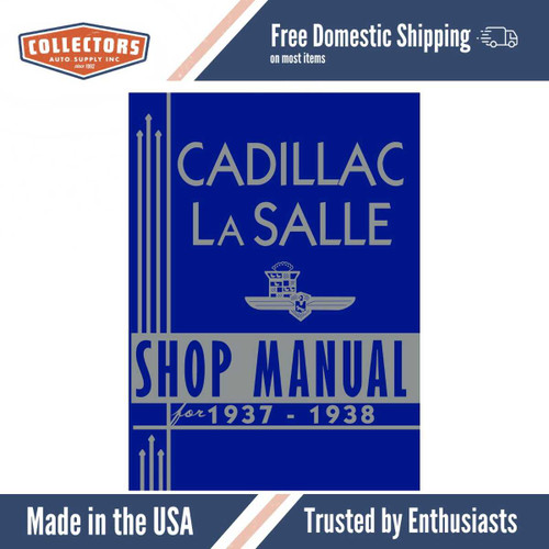 Service Manual for 1937-1938 Cadillac LaSalle