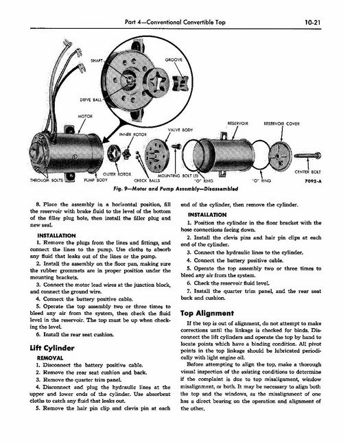 Service Manual for 1958 Ford
