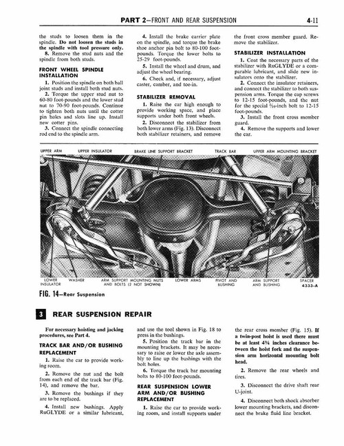 Service Manual for 1958 Ford Thunderbird