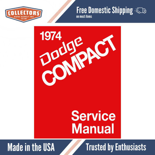 Service Manual for 1974 Dodge Compact Van