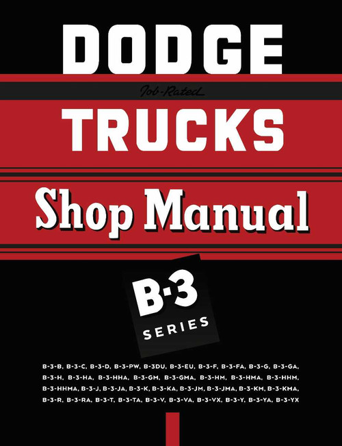 Service Manual for 1951-1952 Dodge Truck B3