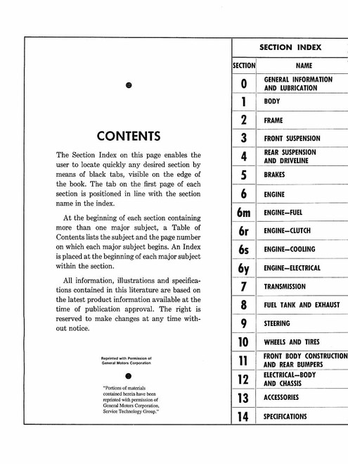 Service Manual for 1953-1962 Corvette