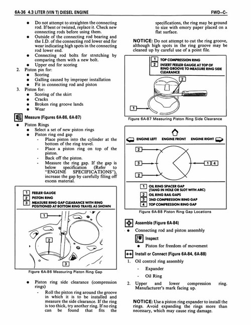 Service Manual for 1985 Cadillac Deville, Fleetwood