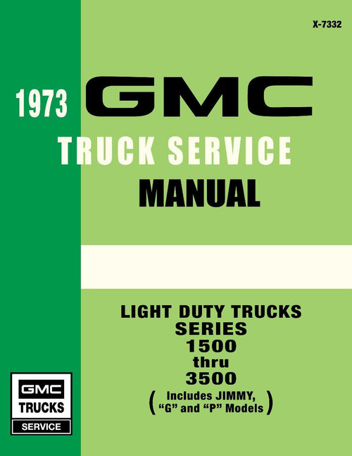 Service Manual for 1973 GMC Truck