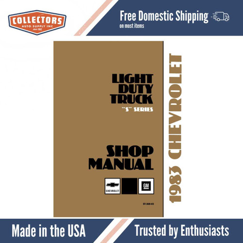 Service Manual for 1983 Chevy LD Truck S Series