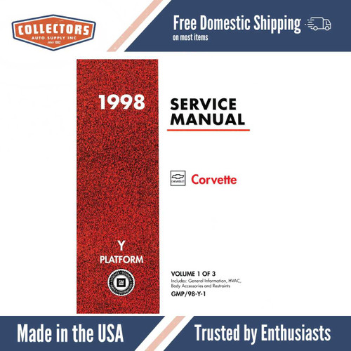 Service Manual for 1998 Chevrolet Corvette