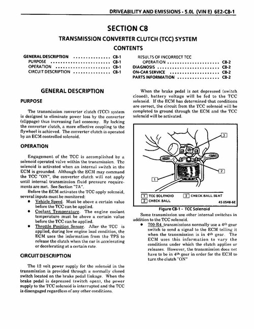 Service Manual for 1988 Chevy Camaro Service Manual for 1988 Chevy Camaro