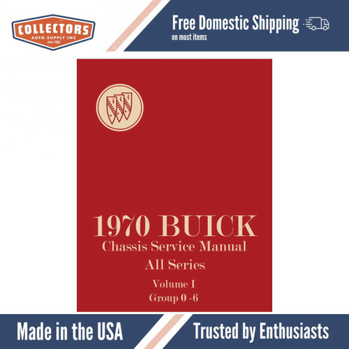 Service Manual for 1970 Buick Chassis 2 Vol Set