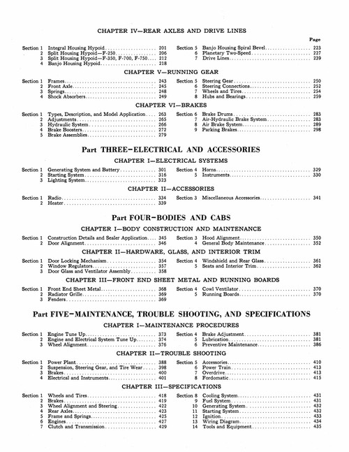 Service Manual for 1953 Ford Truck
