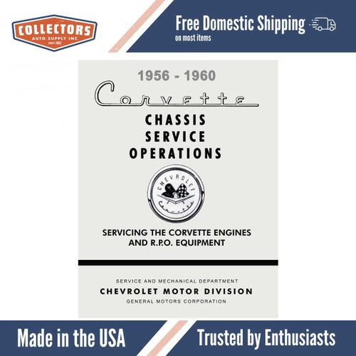 Service Manual for 1956-1960 Corvette Chassis