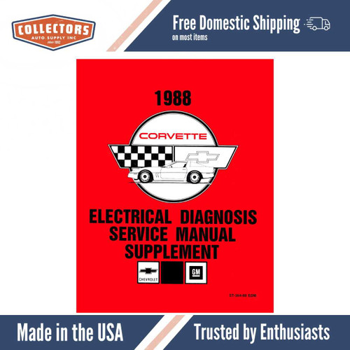 Electrical Manual for 1988 Chevrolet Corvette (Color)