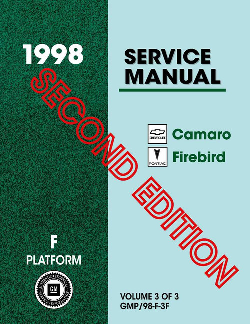 Service Manual for 1998 Camaro Firebird 3 Vol Set