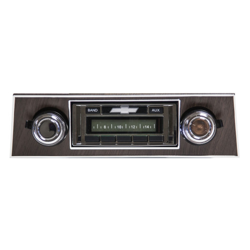 Vintage Car Radio Kit for 1967-1968 Chevrolet Camaro Walnut USA-230