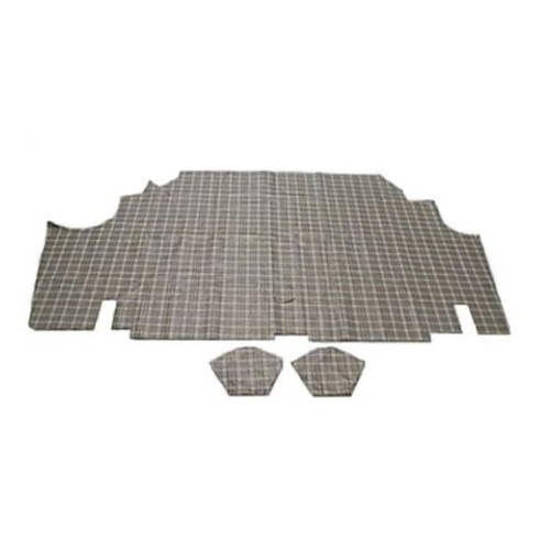 Trunk Floor Mat Cover for 71-73 Ford Mustang 2-Door Fastback Rubber Small Plaid