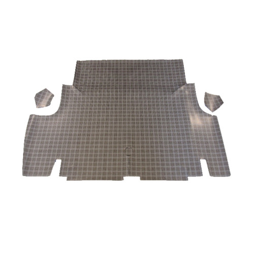 Trunk Floor Mat Cover for 67-68 Ford Mustang Coupe & Convertible, Small Plaid Rubber Material, Front Area Protection.