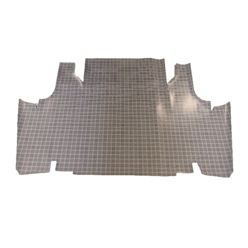 Trunk Floor Mat Cover for 1970-71 Ford Torino 2DR Convertible, Small Ford Plaid Rubber Material, Front Area Coverage.