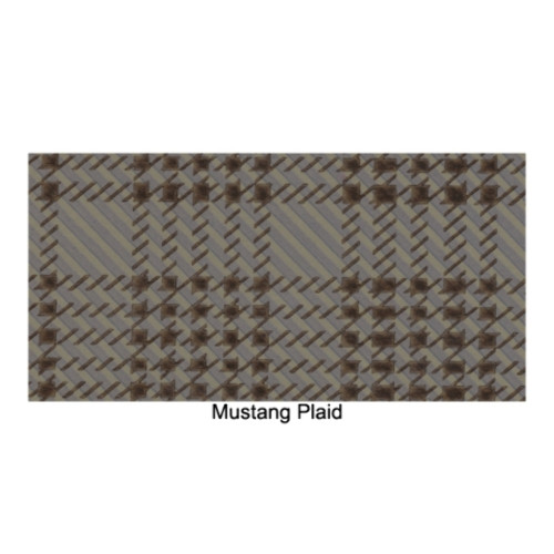 Trunk Floor Mat Cover for 69-70 Ford Mustang 2-Door Fastback Rubber Small Plaid