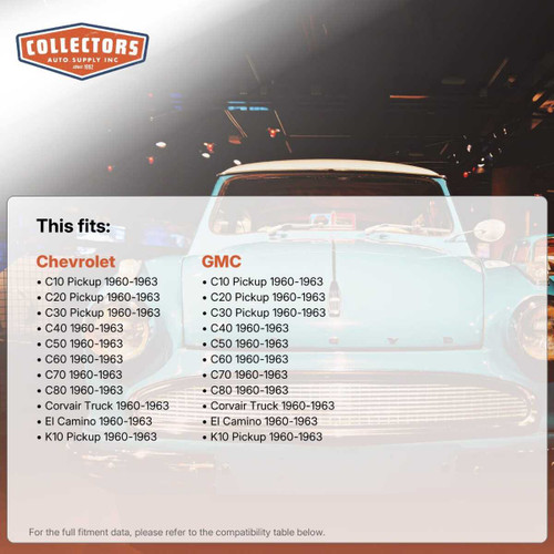 Window Sweeps Felt Kit Weatherstrip for 1960-1963 Chevrolet GMC Truck Pickup