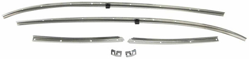 Roof rail Weatherstrip Channels for 1968 Chevrolet Chevelle Coupe Roofrail Set