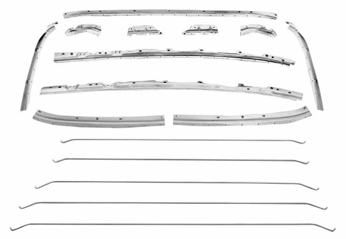 1968-1972 Chevrolet Chevelle Coupe Inner Roof Set Headliner Bracing - High Quality Auto Part Image