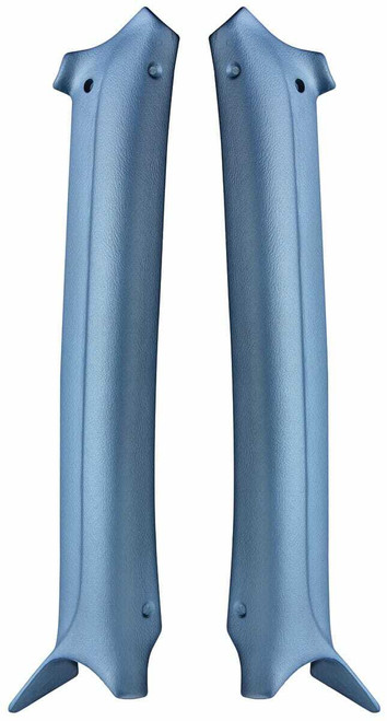 Pillar Moldings for 1968-1969 Buick Chevy Oldsmobile A-Body Wagon Dark Blue Pair