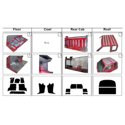 Insulation Sound Deadener Kit for 82-93 Chevy S-10 & S-15 Std Cab Complete
