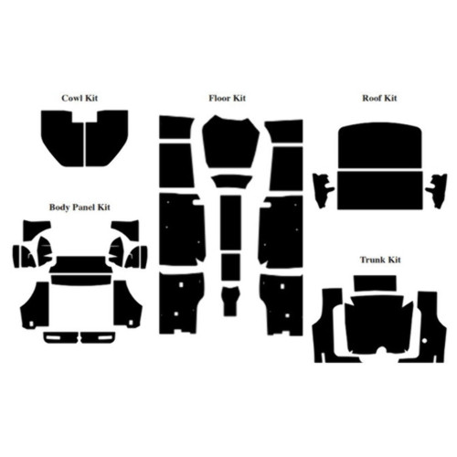 Insulation Sound Deadener Kit for 1970-1977 Mercury Comet Coupe Shield Complete