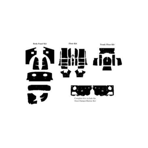 Insulation Sound Deadener Kit for 10-14 Ford Mustang Convertible Shield Complete