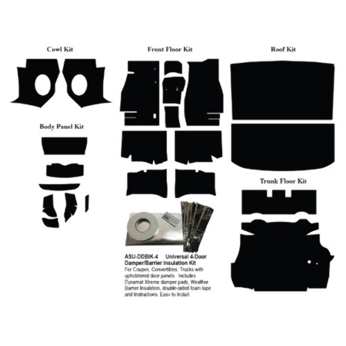 1961-1963 Buick Electra and Buick LeSabre Insulation Sound Deadener Kit Sedan Complete