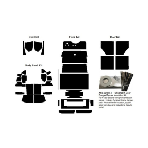 Insulation Sound Deadener Kit for 28-29 Ford Model A Fordor Phaeton Complete Kit