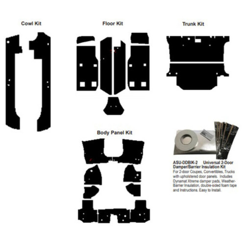 Insulation Sound Deadener Kit for 07-13 Chevrolet Corvette Convertible Complete