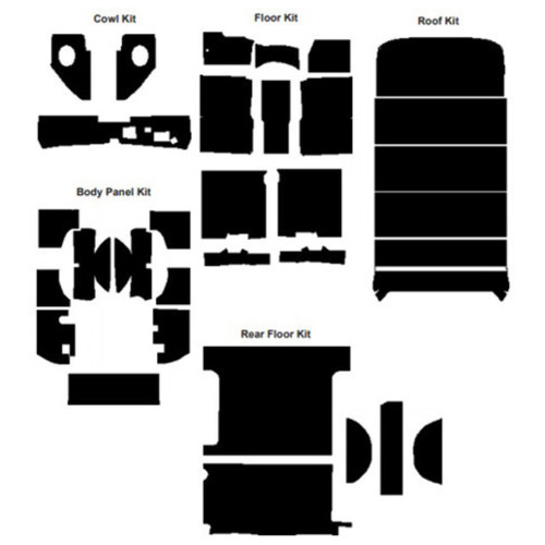 Insulation Sound Deadener Kit for 67-72 Chevy Suburban Acoustishield Complete