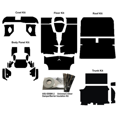 Interior ABS Panel Kit for 1958 Chevrolet Coupe Acoustishield Complete
