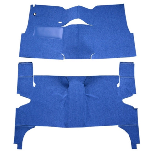 Carpet flooring for classic car interior restoration, precision-cut loop design, US-made automotive-grade material.