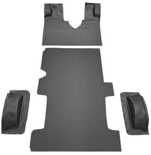 Carpet Flooring for Ford E-350 Super Duty Van | Black Vinyl Replacement | Precision Fit | Easy Installation & Longevity
