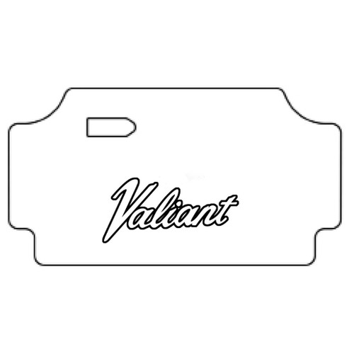 Trunk floor mat cover for 1967-69 Plymouth Valiant, made of ultra high definition rubber, protects & restores trunk interior.