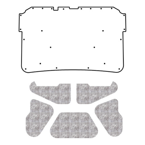 Premium Hood Insulation Pad Heat Shield for Dodge Dakota Truck 1987-1996 - Ultimate Sound & Heat Insulation, ABS Material