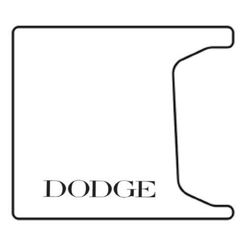 Trunk Rubber Floor Mat for 1955-56 Dodge Coupe/Conv/Sedan - High Definition Rubber, Protects from Spills & Debris.