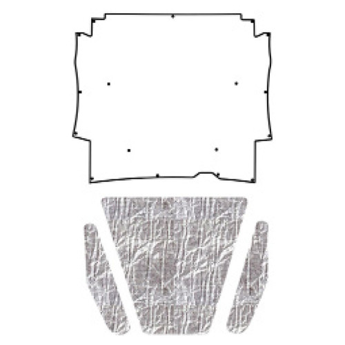 Premium Hood Insulation Pad Heat Shield for 1964-65 Rambler American, ABS & AcoustiShield Materials, US-Made