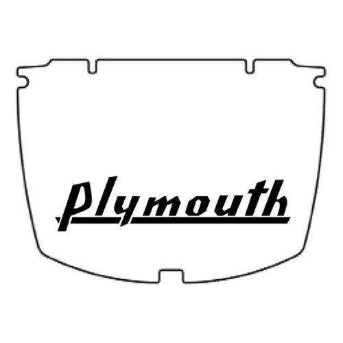 Trunk Floor Mat Cover for Classic Plymouth Sedan, Made of High Definition Rubber, Protects Trunk from Spills and Debris