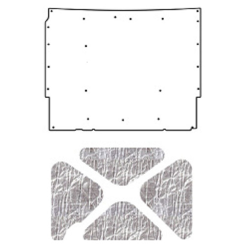 1967 Chevrolet Hood Insulation Pad Heat Shield Kit for AcoustiHood Cover - Sound & Heat Insulation, ABS Material.