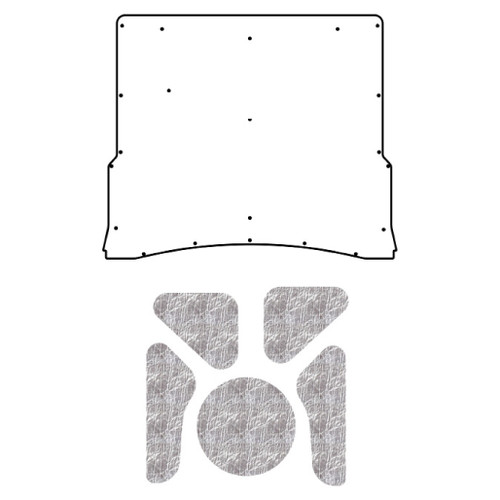 Premium Hood Insulation Pad & Heat Shield for 1973-75 Chevrolet A-Body, AcoustiShield Material, ABS Cover