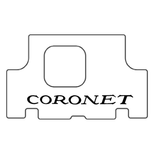 Trunk Floor Mat Cover for 1971-1974 Dodge Coronet Hi-Definition Rubber, w/MB-060