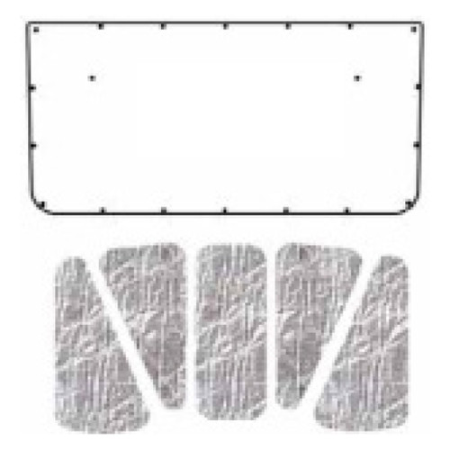 Premium Hood Insulation Pad & Heat Shield for 1965-68 Plymouth Fury, ABS Material, Ultimate Sound & Heat Insulation. USA Made