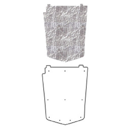 1973-82 Chevrolet Corvette Hood Insulation Pad Heat Shield, Ultimate Sound & Heat Insulation, ABS Material, Easy Install.